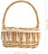 Woven Storage Basket with Handles Easter Basket Wedding Flower Girl Baskets Wicker Laundry Basket Rustic Decorative Flower Basket S